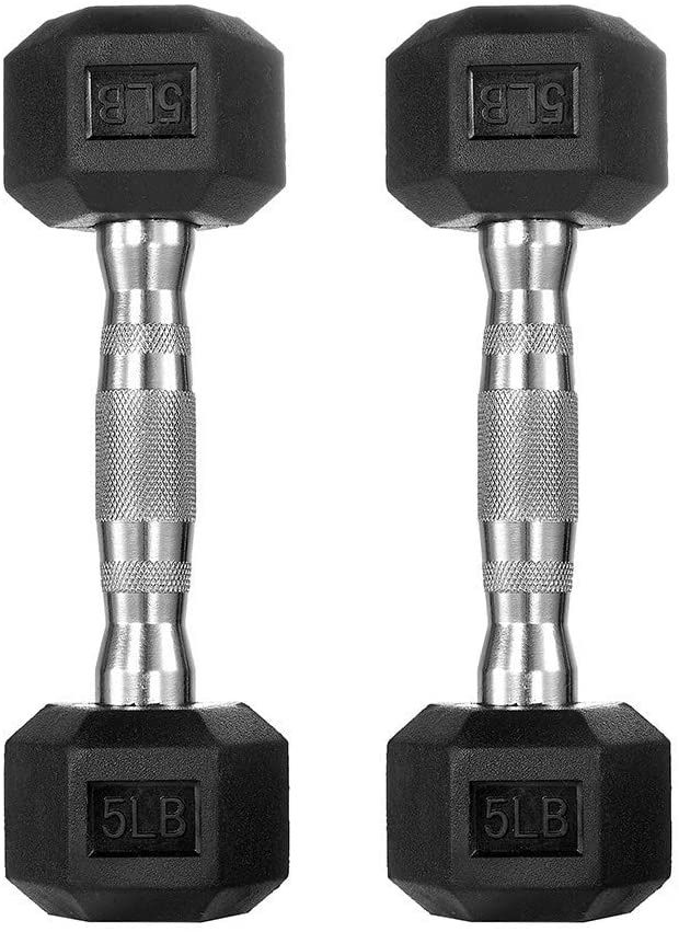 BRAND NEW 5 - 50 POUNDS Cast Iron Hex Dumbbells