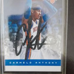 Signed Carmelo Anthony New York Knicks Jersey + Card $700