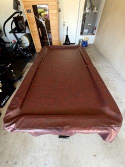 Pool Table + Wall Cue Rack Set -