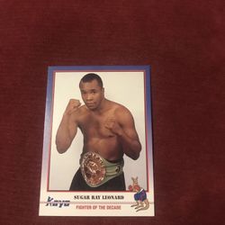 Sugar Ray Leonard Boxing Card