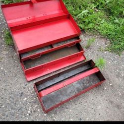 Snap On Tool Box With Drawer And Pullout Red