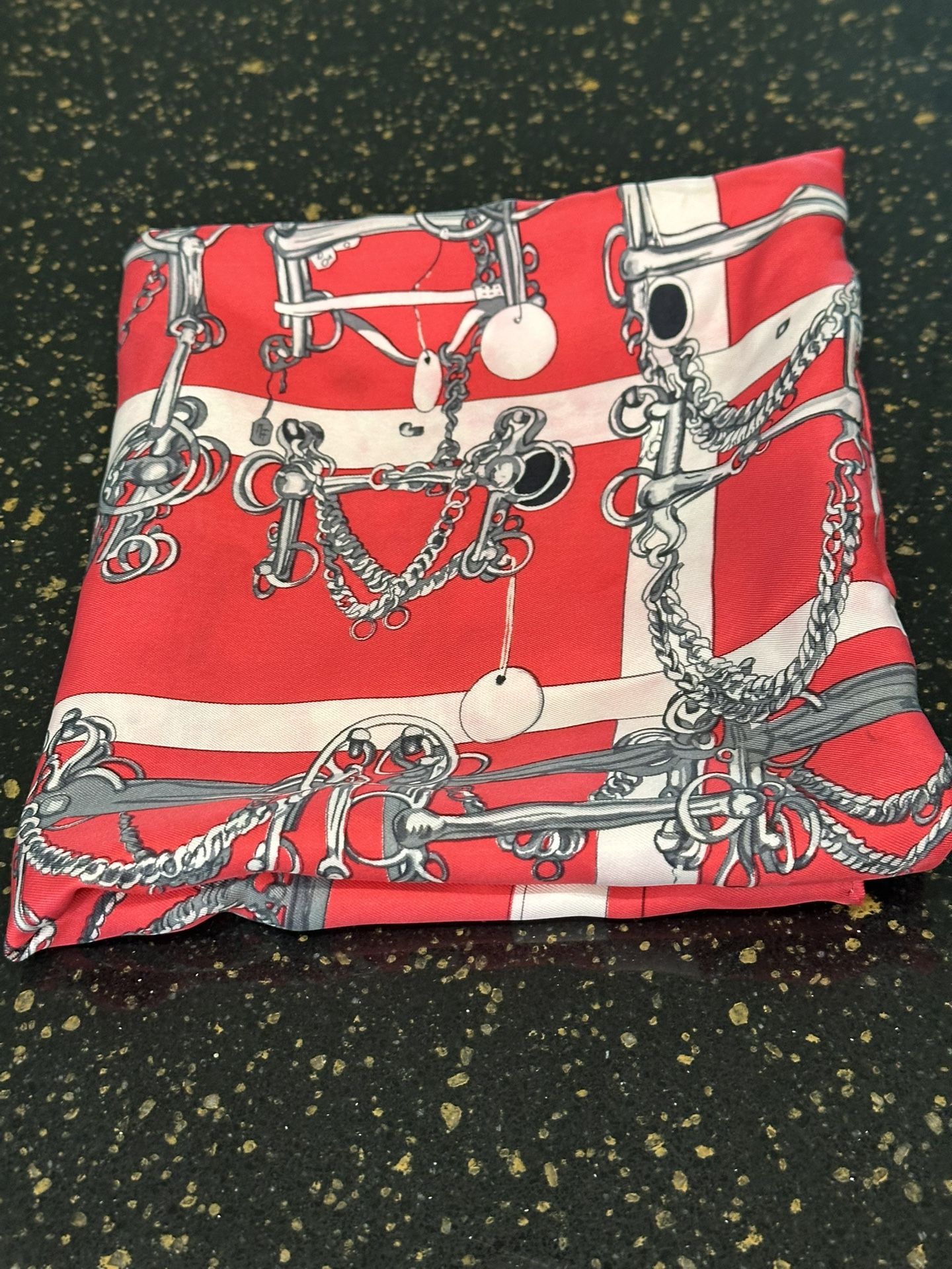 Vintage Hermes 100% Silk Scarf