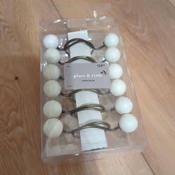 Shower curtain hooks