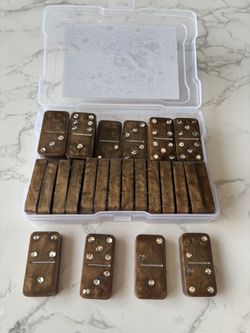 Dark Brown 28 pc Rhinestones  Dominos Set 