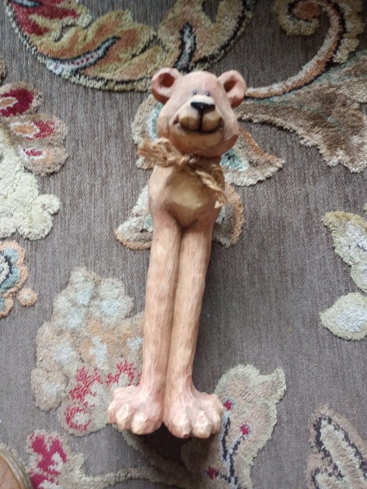 Adorable Long Leged Brown Bear 11" Statue Figural!!OBO!!