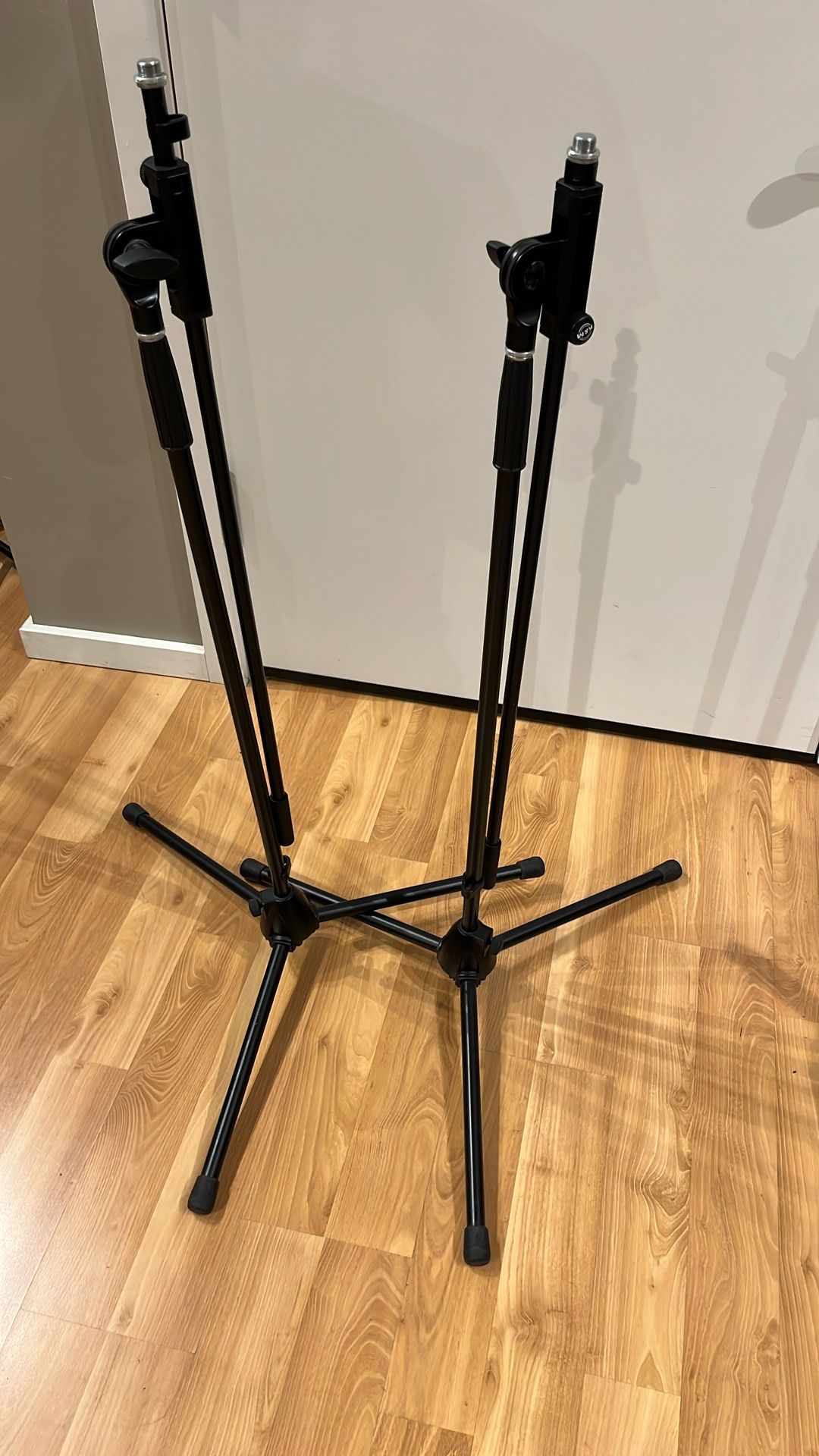 Two K&M Microphone Stands