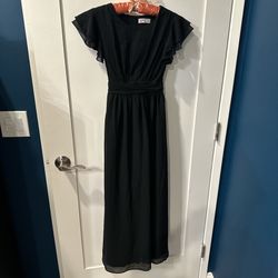 Girls Black Maxi Dress/ Choir Dress