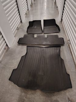 Weathertech rubber floor liner set TESLA model 3 2017-2023