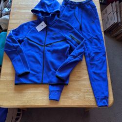 New Nike Tech Fleece SET Hoodie Jacket Pants Joggers Sweats Deep Night Blue Men’s XS
