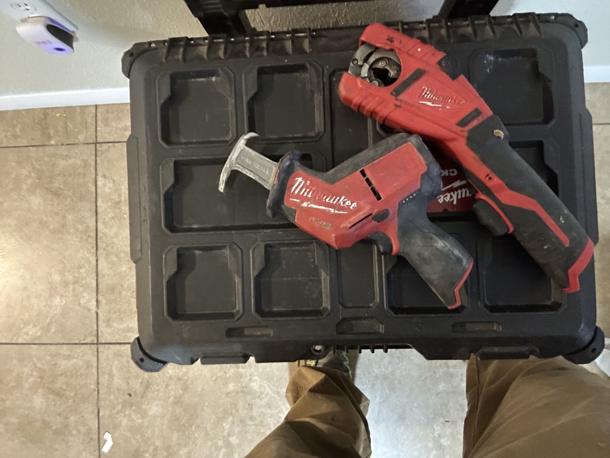 Milwaukee M12 Copper Cutter And M12 Sawzall