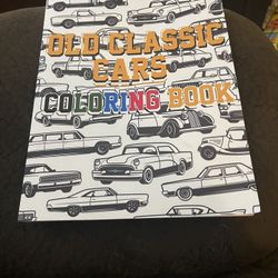 Old Classic Cars Coloring Book 
