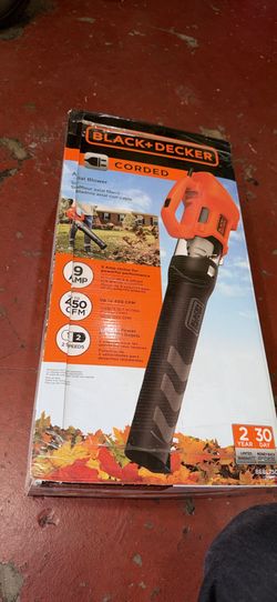 Black +Decker 9amp Corded Blower $60