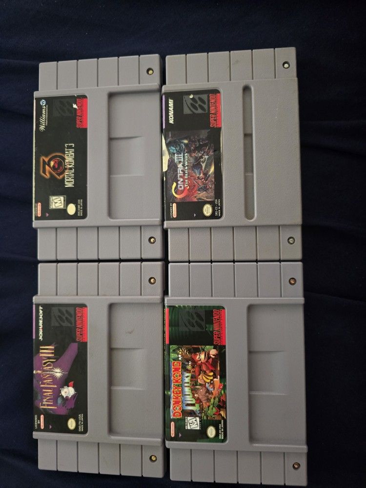 Super Nintendo Snes Video Game Lot