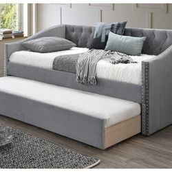 Brand New In Box Day Bed W/ Slats + Trundle   And 2 Mattresses. Pick Up  In Long Beach Or We Can Deliver For A Fee