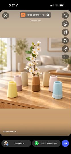 Handmade Mini Resin Vases – Multiple Colors