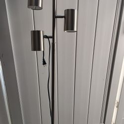 Brushed Nickel 4 LED Spotlight Adjustable Tree Floor Lamp 64" Tall