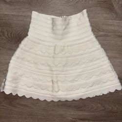 White Mini Skirt Size Small
