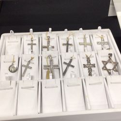 Silver Pendants .925 Sterling Silver Crosses & Various Pendants Prices Start at $20
