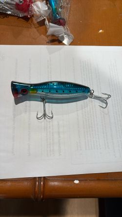 40g (1.4 Oz) Saltwater Popper Fishing Lure Blue