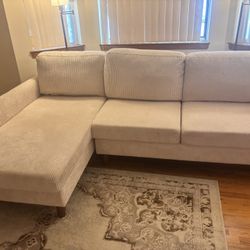 2 Piece Cream Sectional