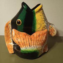Huge Fish Art Sculpture / Thick Paper Mache