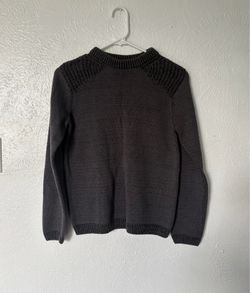 Class Club boys vintage crew-neck dark gray knitted sweater size 12-14 NWT