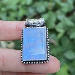 925 Silver Overlay Moonstone Pendant