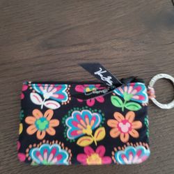 Vera Bradley New Key Chain Zip Ouch. No Tags