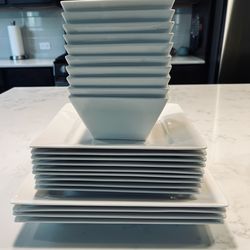 Martha Stewart White Porcelain Dinnerware