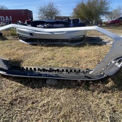 2021-2023 WHITE AUDI A3 S-LINE FRONT BUMPER 8Y0807437 OEM JP32