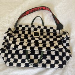 Clare V. Checkered Tote Bag 