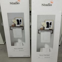 Bathroom Wall Shelf In Nickel