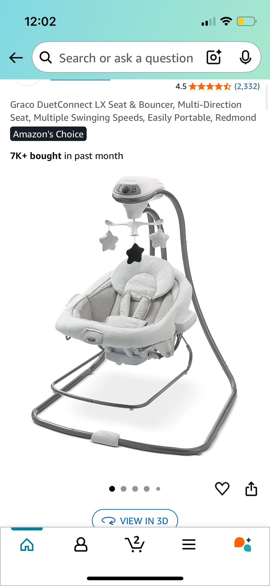 Graco Bouncer And Swing