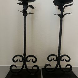 Pottery barn elegant candle stand 20” tall