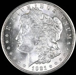 1921D MORGAN SILVER DOLLAR COIN GEM BU UNC MS+++