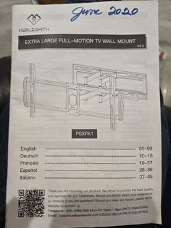Extra Large Full Motion TV Wall Moint 