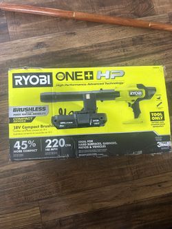 ONE+ HP 18V Brushless Cordless 220 CFM 140 MPH Compact Leaf Blower and battery 2.0 ah
