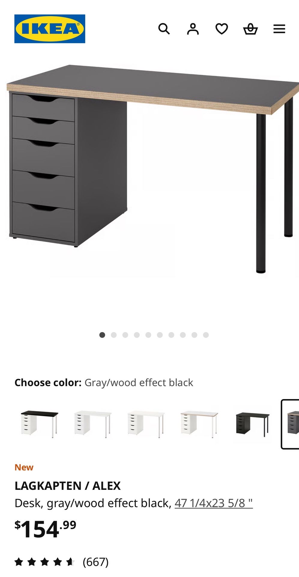 Alex drawer system and desk