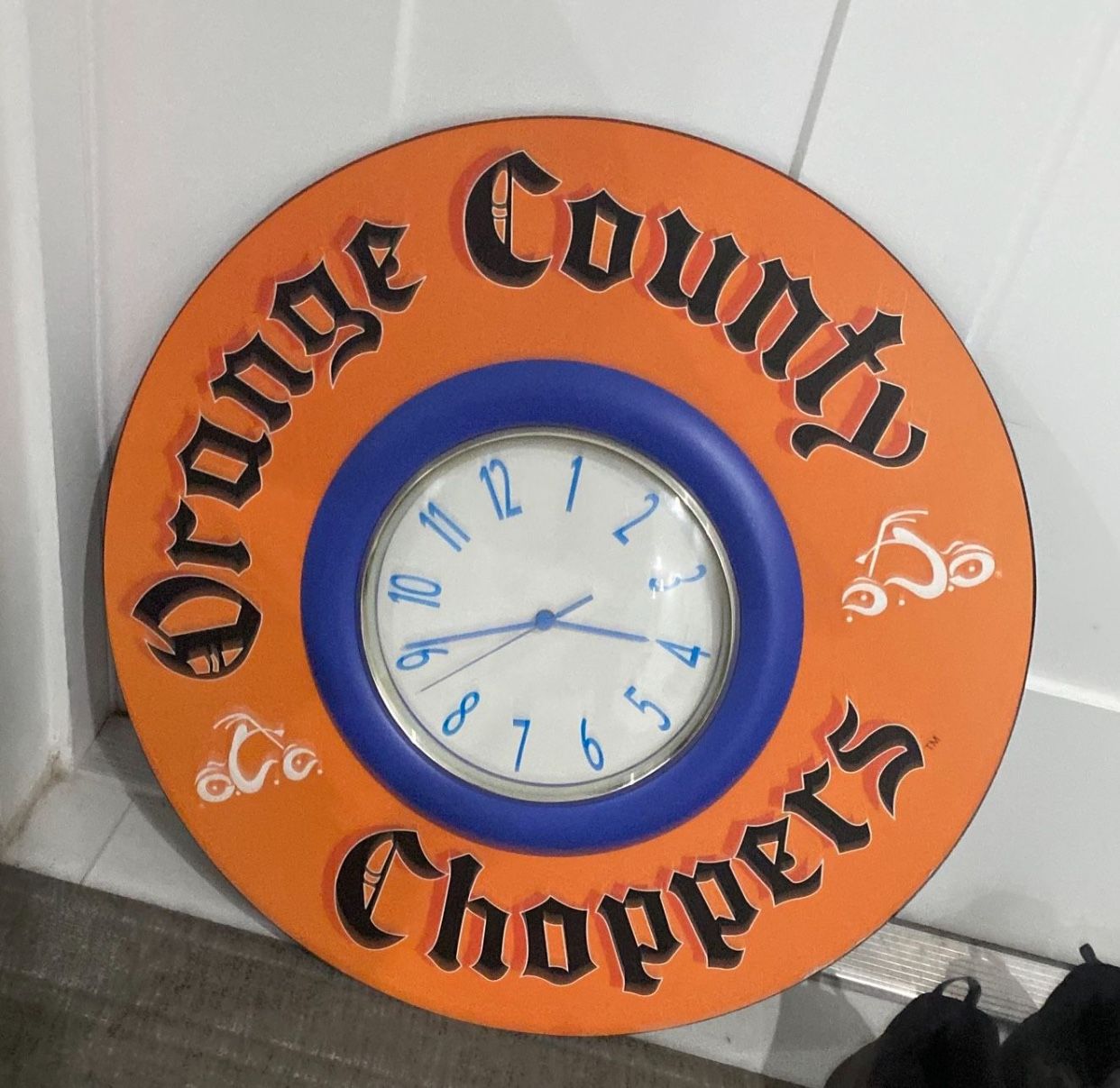Large 22” Orange County Choppers Collectible Wall Clock