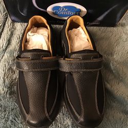 Dr Comfort Brand, Douglas Style, Diabetes Mens Shoes, Leather Black, Size 8.5XW, Brand New*****