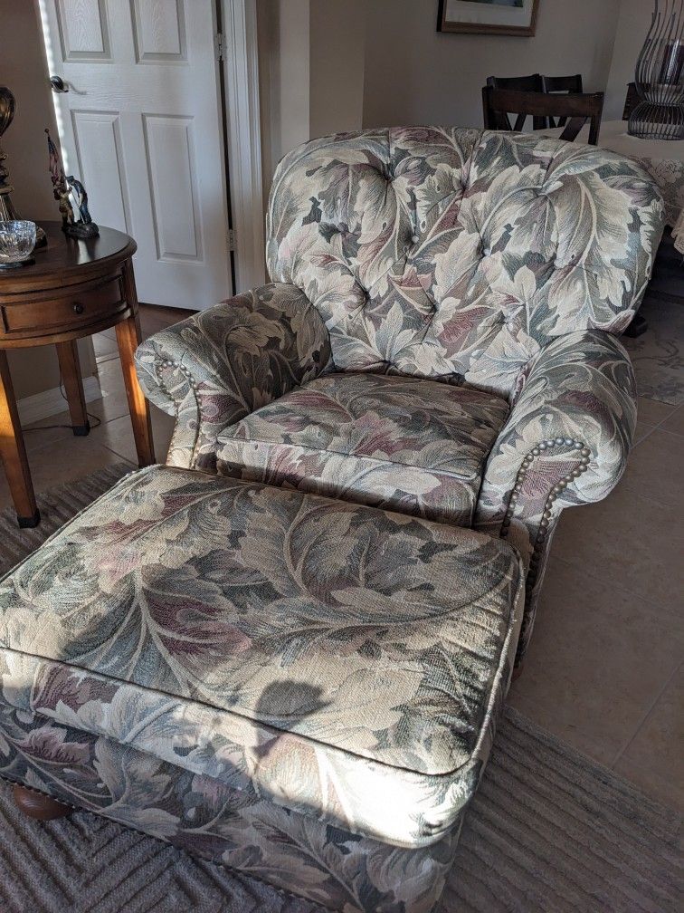 Two Chairs and Ottoman (Cochrane Furniture)