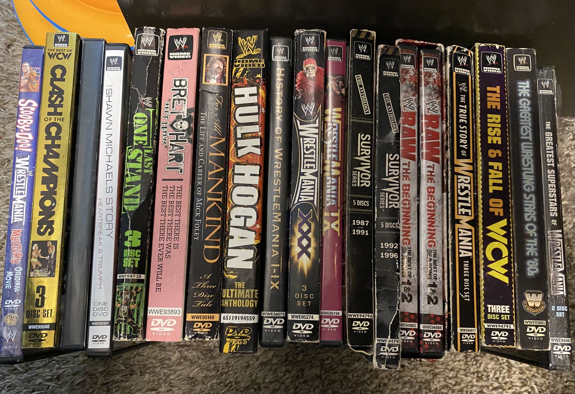 WWE WWF WCW DVD Lot! Hulk Hogan DX Wrestlemania