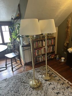 Antique Lamp Pair
