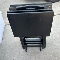 Five Piece Tv Tray Set