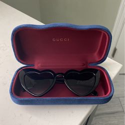 Gucci Sunglasses Case With Heart Shaped Sunnies