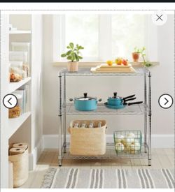 New In Seal Bow 3 Tier Wide Wire Shelving - Brightroom

