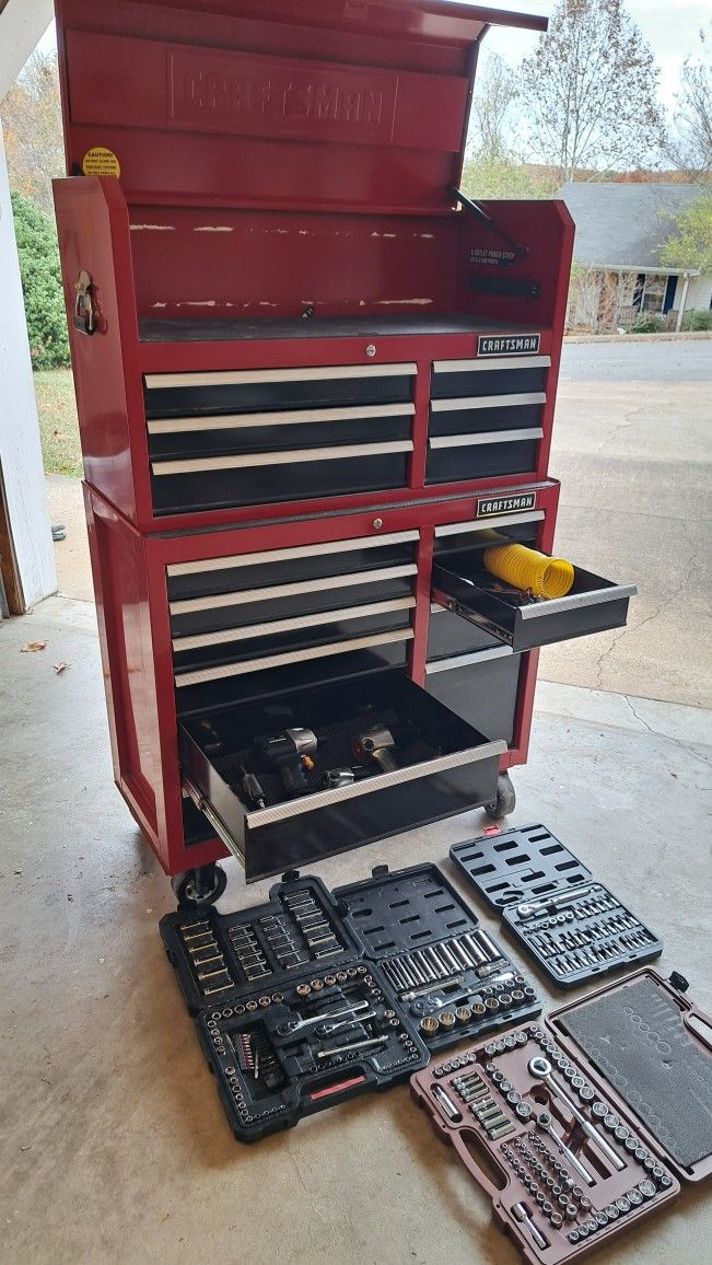 Craftsman Tool box comes with all tools pictured