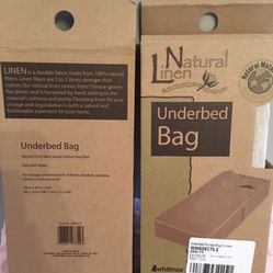 Whitmor Natural Linen Underbed Storage Bag (Qty 2)