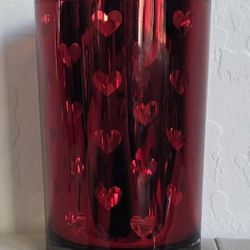 Valentine's Day Hearts Glass Votive Holder