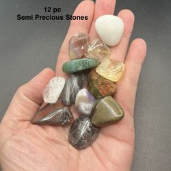 Semi Precious Stones 12 pcs 84.2g Total
